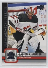 2023 Upper Deck Team Canada Juniors Program of Excellence Carson Bjarnason #132