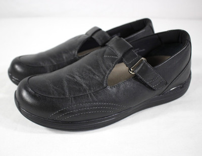 Drew Shoes Women's 8.5 N Lilac T-Strap Oxford Sneaker Leather Comfort Black
