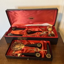 Vintage  6 Pc Bar Tool Set  24K Gold Plated w...