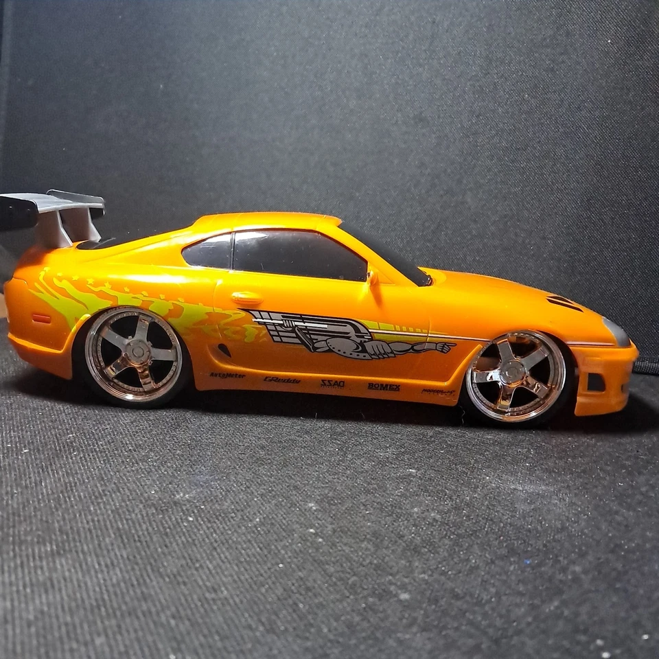 Fast & Furious Remote Control RC Car Jada Toys 95 Toyota Supra 1:16 TESTED WORKS - Image 2 of 4