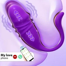 Thrusting Anal Butt Plug Dildo Vibrator Prostate Massager Sex Toys for Men Women