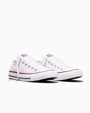 CONVERSE Chuck Taylor All Star Low Top White Sneaker Unisex Women's 7 Men's 5