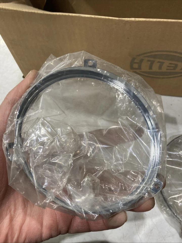 BMW 733i 735i 1983-1987 cubo luz derecha anillos cromados 63121371382 nuevo OEM Foto 4 de 4