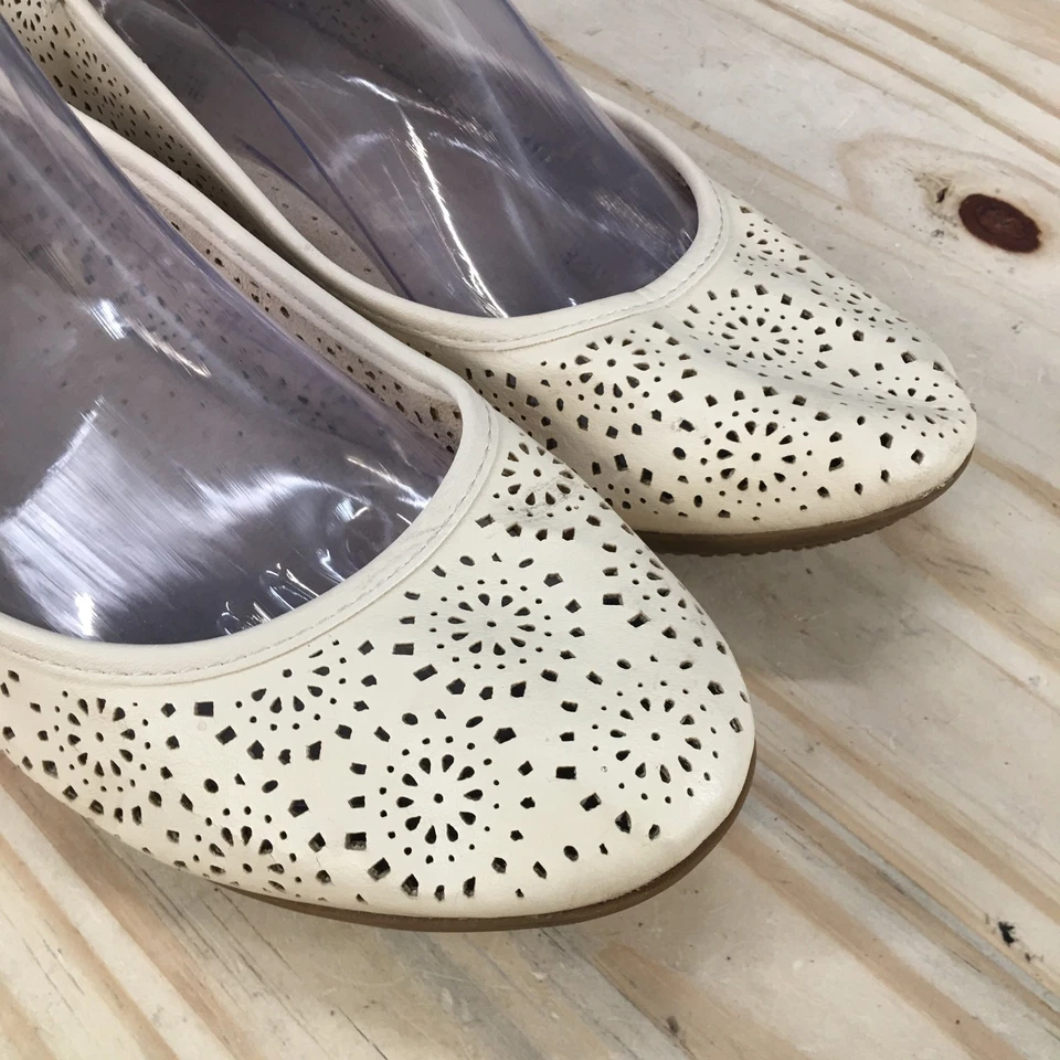 Zapatos Croft & Barrow para mujer 9,5 M beige barítono ballet planos imitación cuero informales Foto 3 de 4