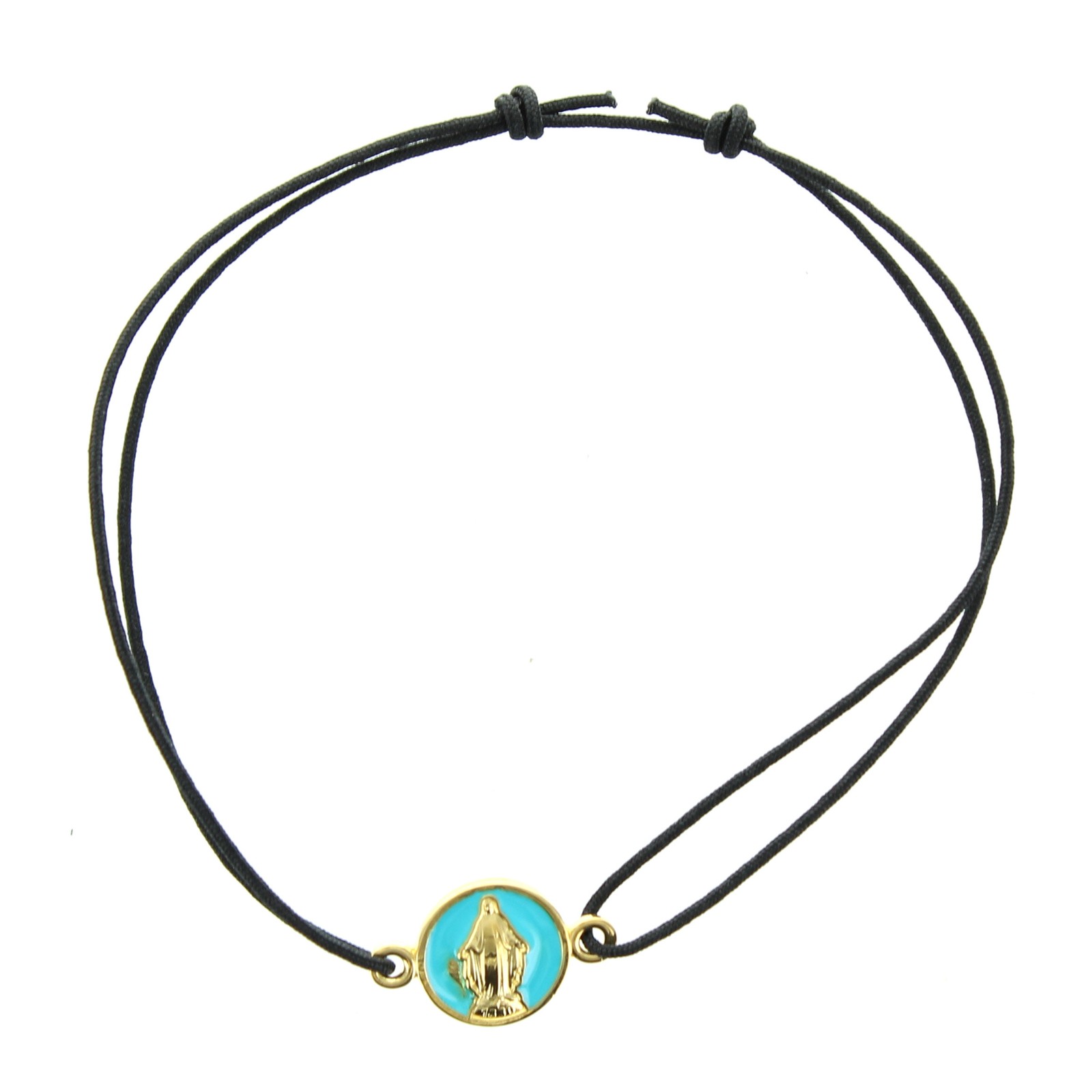 Bracelet médaille miraculeuse plaqué or anti-ternissement