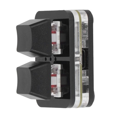 2 Tasten Red Switch Keyboard Mini USB Mechanical Keypad Für Rhythm Games Copy