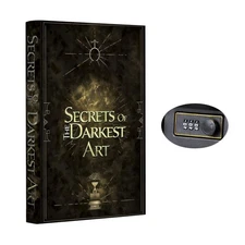Fake Book Box - Small Safe Box with Combination Lock - Hidden Safe in Plain S...