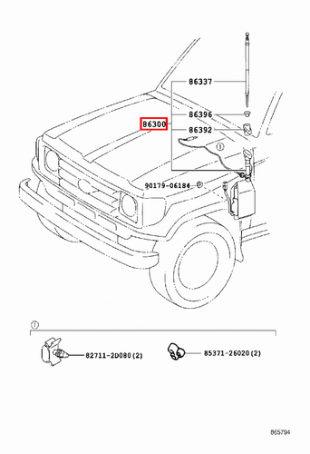 Genuine LandCruiser 79 78 Series VDJ Electric Radio Antenna Aerial Mast AM/FM - Picture 6 of 9