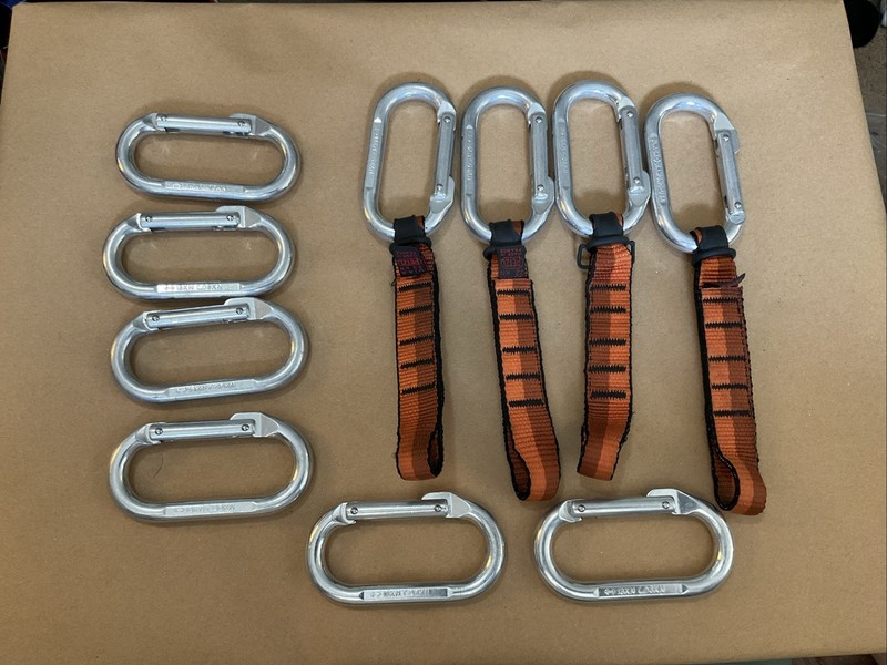 Lot Of 10 Black Diamond Aluminum Oval Climbing Harness Carabiner M18kN/6kN USA