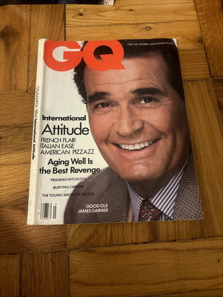 Vintage GQ Magazine Lot Of 4, Year 1984-letterman Jennings Garner Irons Foto 2 de 4