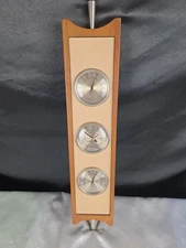 Vintage MCM Atomic Airguide Wall Weather Station Thermometer Barometer Humidity
