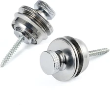 2 PCS Electric Guitar Bass Security Strap Locks Flated Head Easy Install and Qui