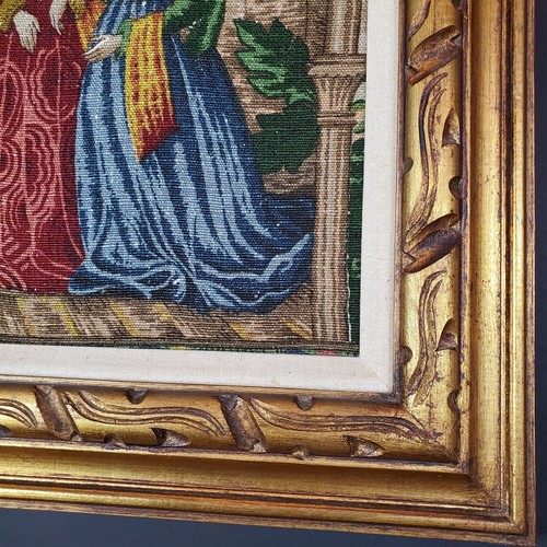 Middle Ages Style Framed Tapestry Woven Art Castle Gothic Medieval Textile - Picture 8 of 11