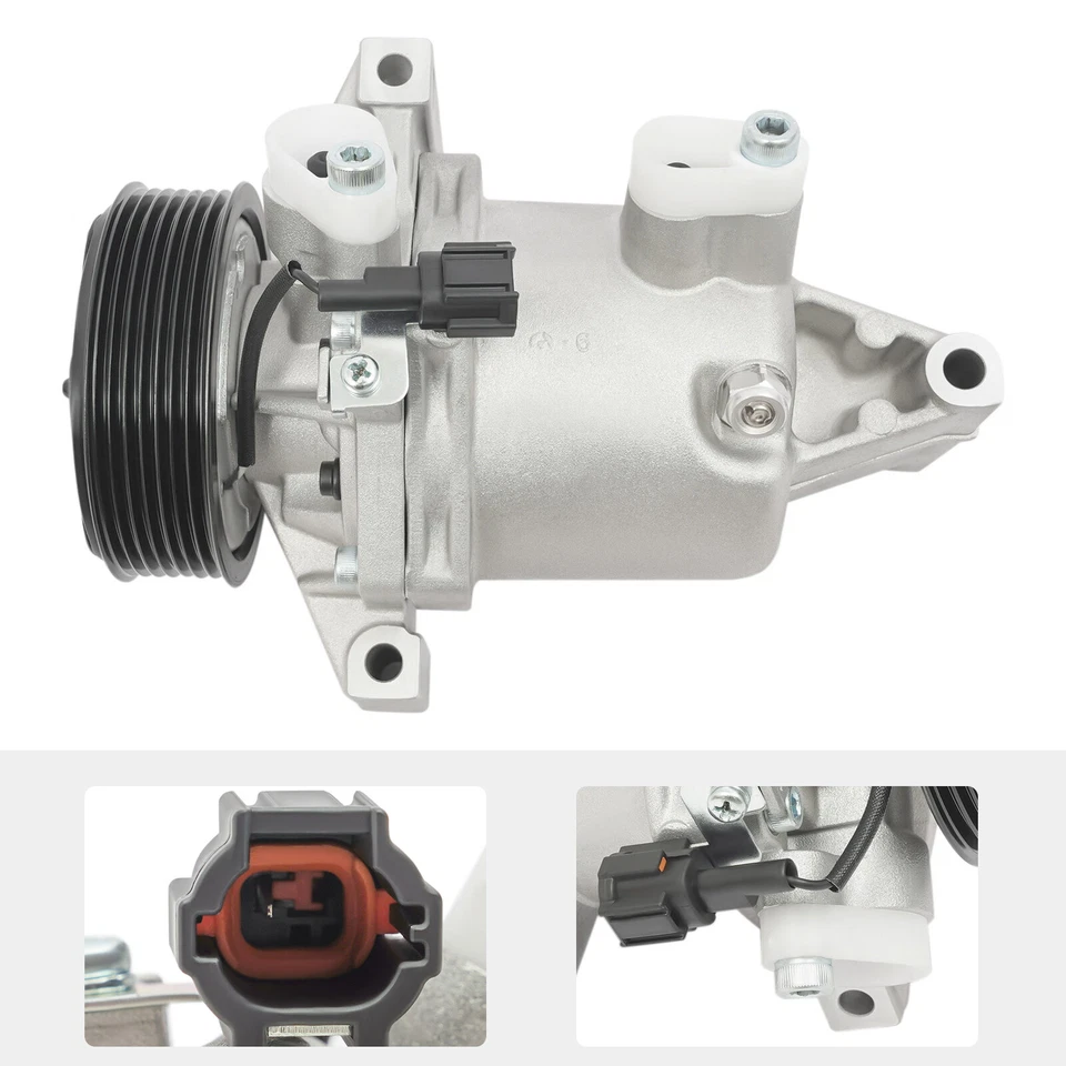 ﻿Compresor de aire acondicionado Nissan Juke 2011-2014 1,6 L 2016-2018 Nissan Tiida 1,6 L/1,8 L Foto 4 de 4