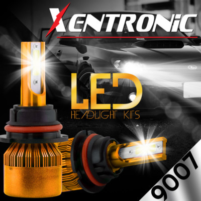 2pcs 9007 HB5 COB LED Headlight Bulbs High Low Dual Beam 100W 10000LM Light Lamp