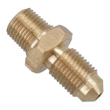 Brass Hydraulic Brake Clutch Pipe Adapter Connector 1/8 &ndash; 1/8 Male Thread