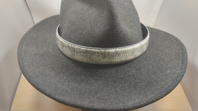 MONITOR LIZARD hatband fully adjustable for cowboy or cowgirl Western gray COLOR