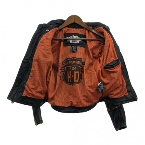 ジャケット・アウター 00s riders leather jaket 00s] HARLEY DAVIDSON Leather Rider's Jacket Bike, Size:M