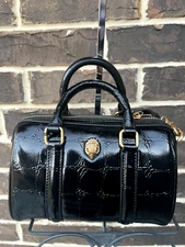 NWT $245 Kurt Geiger London Small Kensington Boston Black Satchel