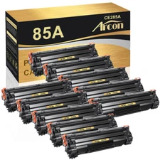 10 Pack CE285A 85A Toner Compatible With HP LaserJet Pro P1102w P1109w M1212nf
