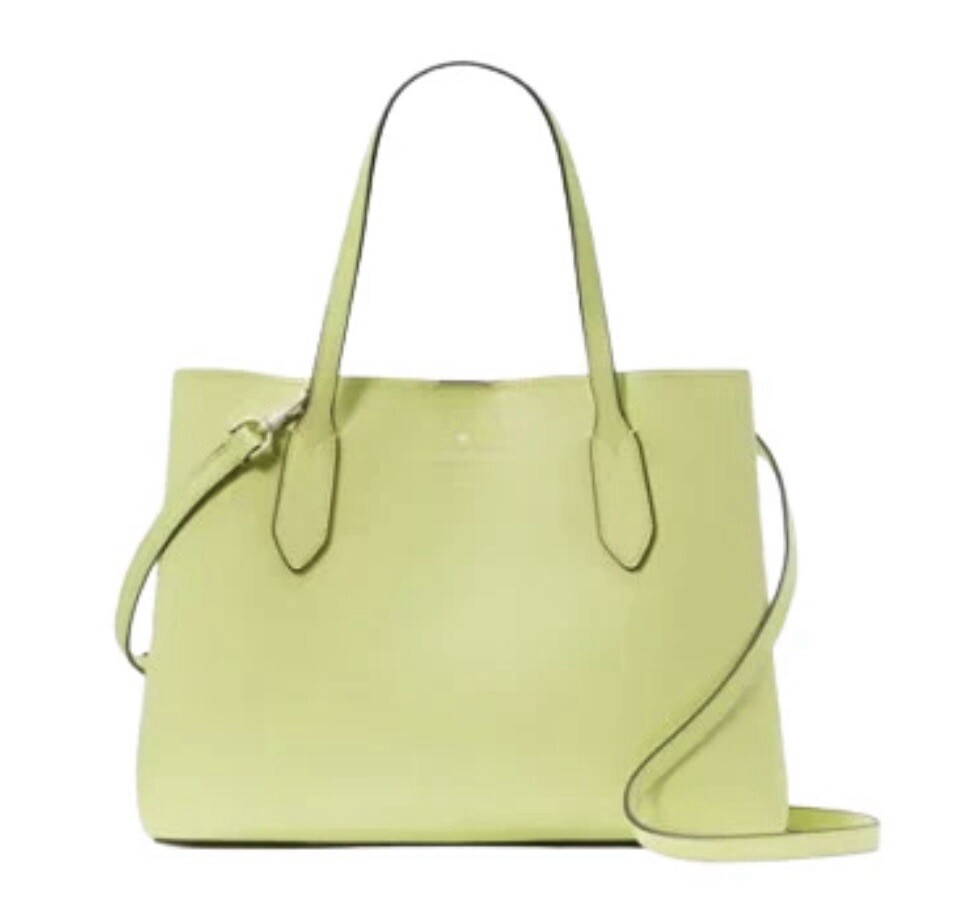 Kate Spade Harper Bosc Pear Leather Satchel Crossbody Tote NWT 