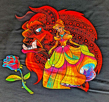 Cotton Lycra Panel Disney Beauty and the Beast 28" 33" Panel