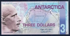 Antarktis 3 Us-Dollar 2008 Fior Von Druck - Gian 5