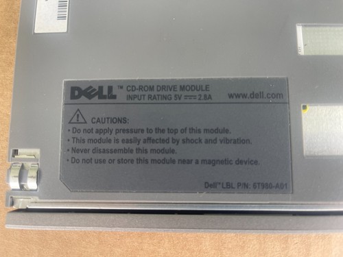Dell Latitude 24X CD-ROM Drive Compatible with MANY Dell models! P/N: 6T980-A01 - Picture 3 of 4
