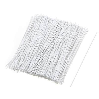 6 Inches Metallic Twist Ties Reusable Cable Cord Wire Ties White 500pcs 6 Inches Metallic Twist Ties Reusable Cable Cord Wire Ties White 500pcs