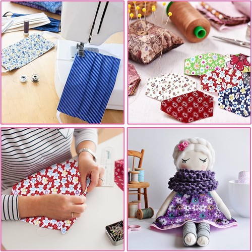 Durable Cartoon Themed Cotton Fabric Squares - 200 Pcs for Creative Projects - Picture 7 of 9