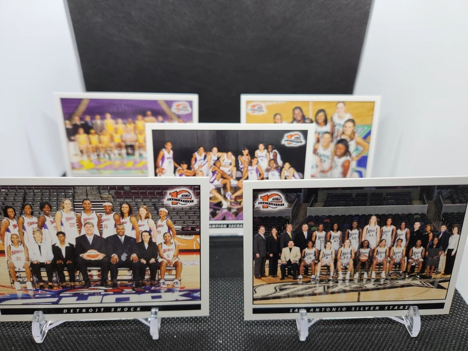 2006 WNBA Rittenhouse - Full Set Of Team Checklists ( 16 cards ) Sparks, Liberty - Image 2 of 3