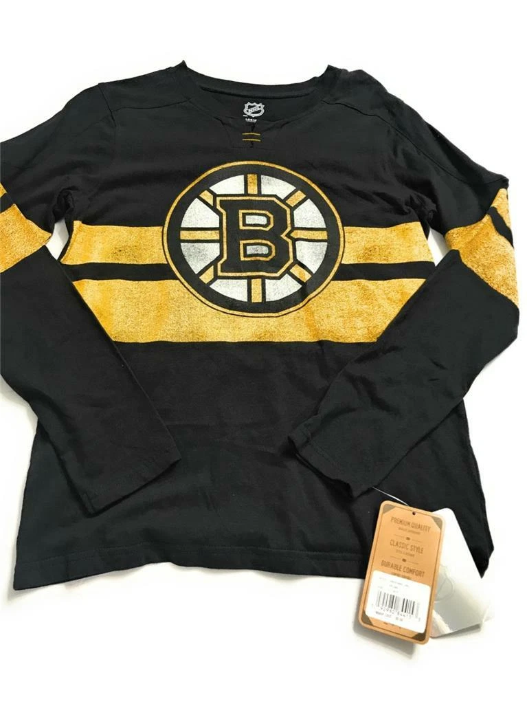 Youth Black Boston Bruins Long Sleeve T-Shirt 