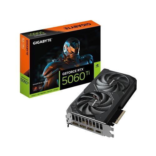 GIGABYTE GeForce RTX 5060 Ti WINDFORCE OC 16G Scheda Grafica – 16 GB GDDR7, 128