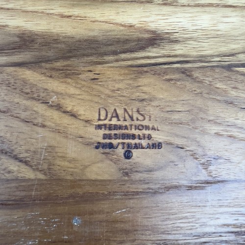 Dansk Square Teak Wood Tray Charcuterie Chips Dips 13"X13.5" Appetizer Cheese - Picture 4 of 7