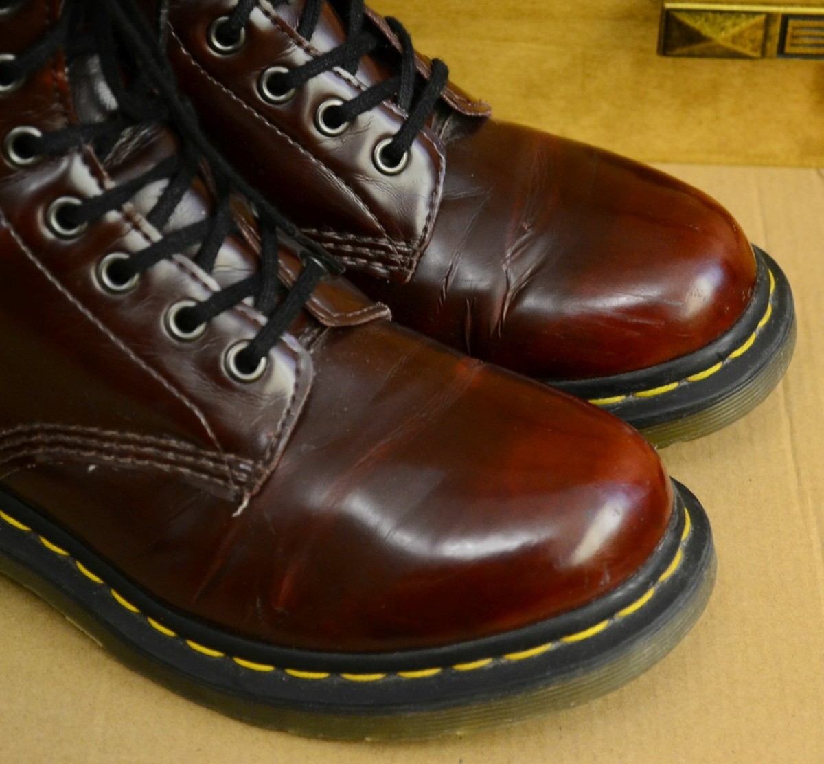 Dr. Martens 1460 Vegan Cherry Red Ladies Shoes, Size UK 6 Dr. Martens 1460 Vegan Cherry Red Ladies Shoes, Size UK 6