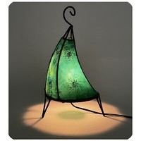 Orientalische Marokkanische Stehlampe Leder Lampe Hennalampe Lederleuchte Tisir