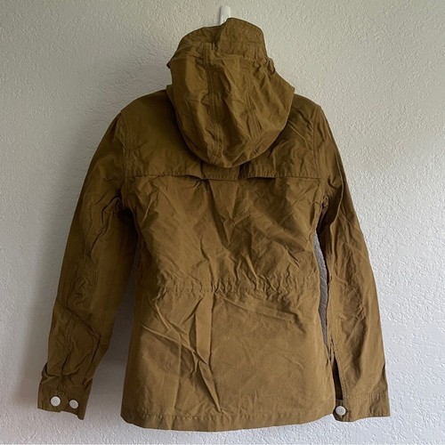 NEW Penfield Gibson XS Rain Jacket Tan Brown Water Resistant Dry Wax Zipper - Picture 3 of 12