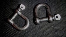 4PC STAINLESS STEEL D SHACKLE 1/4" RIGGING MARINE GRADE HDDS6