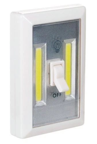 LED BATTERY OPERATED SWITCH NIGHT LIGHT CHILDRENS BEDROOM HALL WALL ADHESIVE