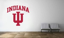 Indiana Hoosiers Logo Wall Decal NCAA College Football Vinyl Sticker