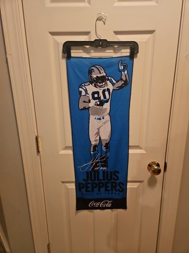 Carolina Panthers Julius Peppers #90 HOF Game Towels. Set Of 2 - Picture 7 of 7