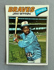 1977 Topps Baseball Jim Wynn #165 Atlanta Braves