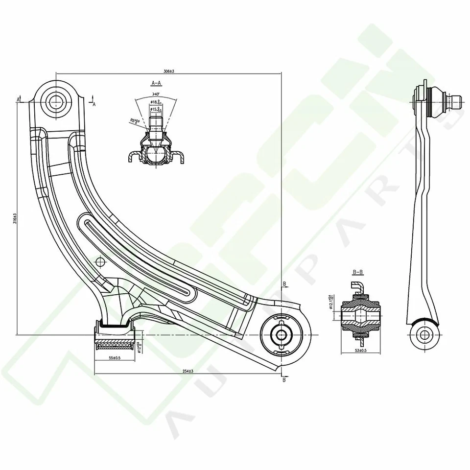 8x Front Suspension Kit Control Arms Tie Rods For 2007-2013 Nissan Cube & Versa Foto 2 de 4