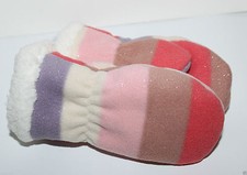baby Gap NWT Girl 12 24 Mo. Pro Fleece Stripe Mitten w/ Sherpa  Sparkle