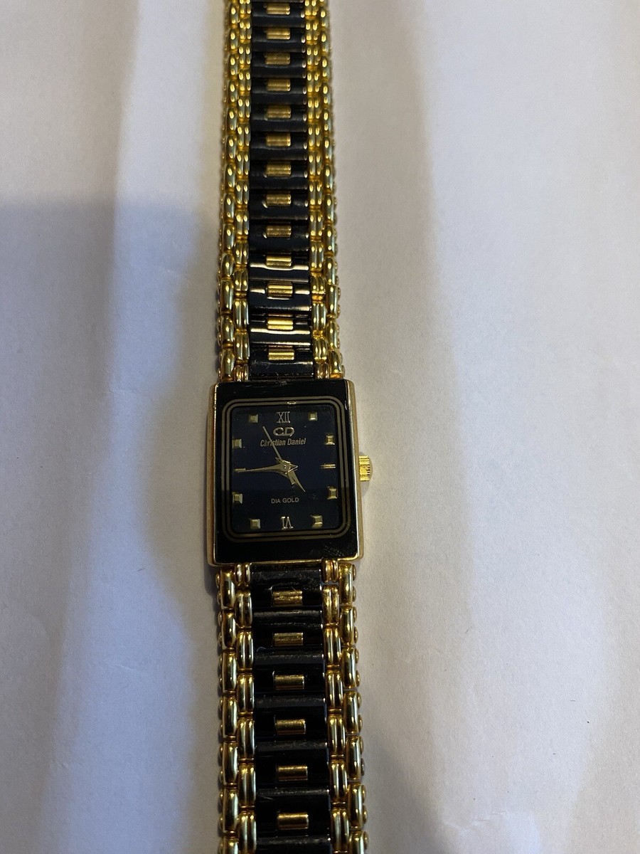 Christian Daniel 24k Gold Plated Watch Christian Daniel Ladies 24k