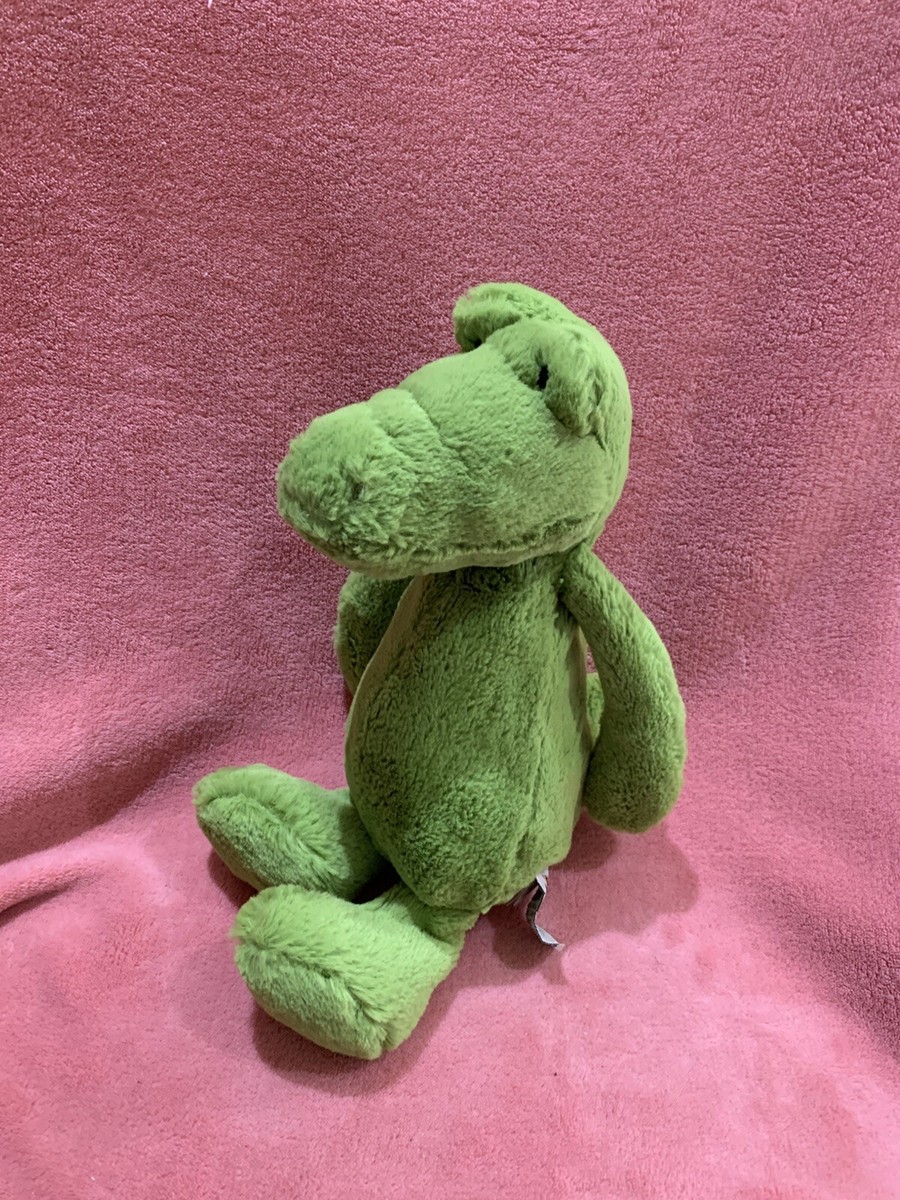 Jellycat Medium Bashful Croc Soft Toy Green Crocodile Very Nice