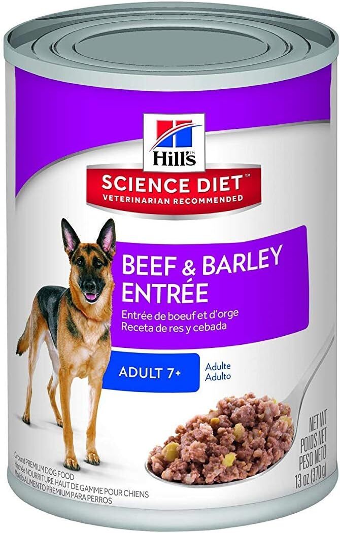 Hill's Science Diet Adult 7+ Beef & Barley Entree Canned Dog