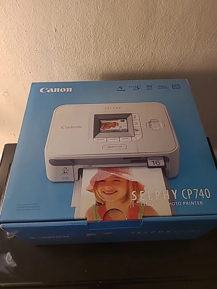 Canon Selphy CP740 Compact Color PHOTO PRINTER with 4" x 6" Paper -  NOS - Image 2 of 4