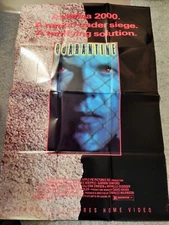 QUARANTINE (VIDEO DEALER 40 X 27 POSTER, 1990S) BEATRICE BOEPPLE, GARWIN SANFORD