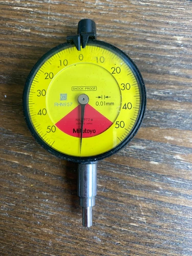 MITUTOYO Dial Indicator Shock Proof - No. 2972 0.01mm Range - NICE